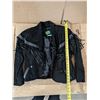Image 2 : Black Leather Jacket w/ Fringe – Woman’s Size MED