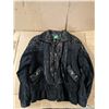 Image 1 : Black Leather Bomber Jacket – Woman’s Size MED