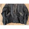 Image 3 : Black Leather Bomber Jacket – Woman’s Size MED