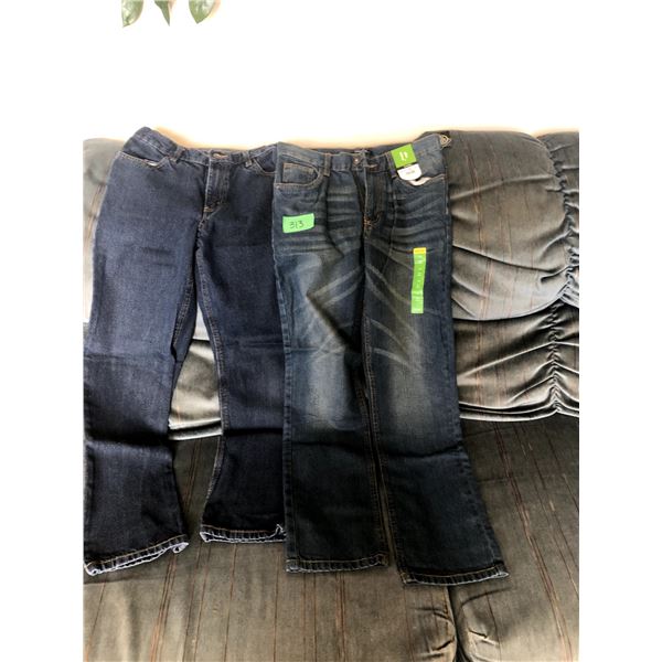 Jeans (2) Pair – Youth Size 14