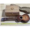 Image 2 : Broken ukelele and wicker basket