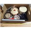 Image 1 : Lot of vintage enamel ware, pots, canister set