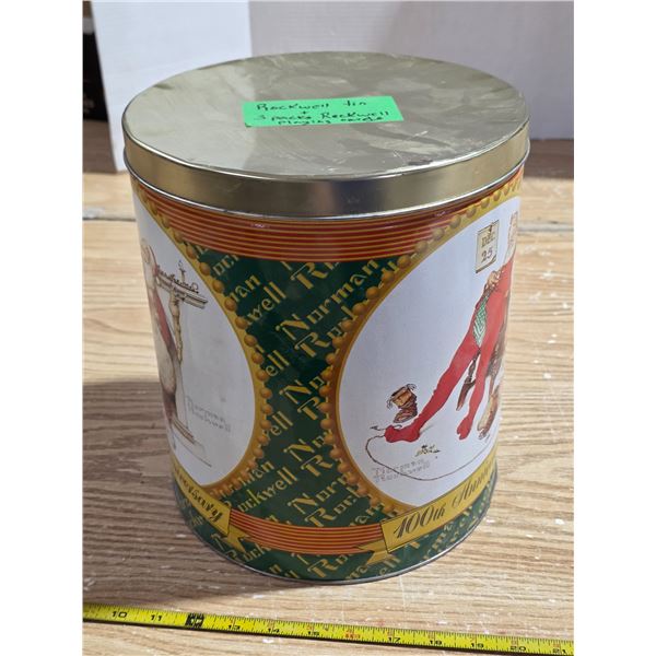 Rockwell storage tin with playing cards