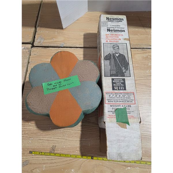 Homemade stool and chimney cleaner rod