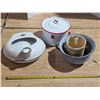 Image 1 : Lot of misc items- bed pan- enamel ware