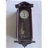 Image 1 : Wood Quartz Western Chime Wall Clock 27"x9"
