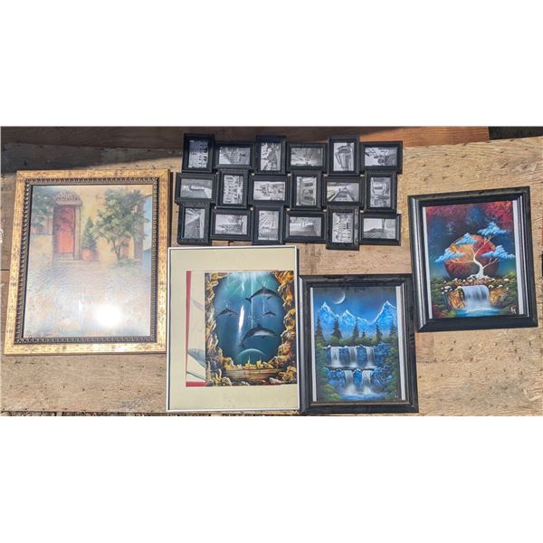 Lot of Framed Artwork and etc. Frames as Shown