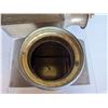 Image 4 : (2) Brass Plated Decor Vases