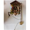 Image 1 : Vintage West Germany Wood Wall Cuckoo Clock 13"x9"