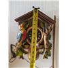 Image 2 : Vintage West Germany Wood Wall Cuckoo Clock 13"x9"