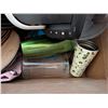 Image 3 : Box of Misc. Items (Decor, "Interesting" Drink Bottle, and etc.)