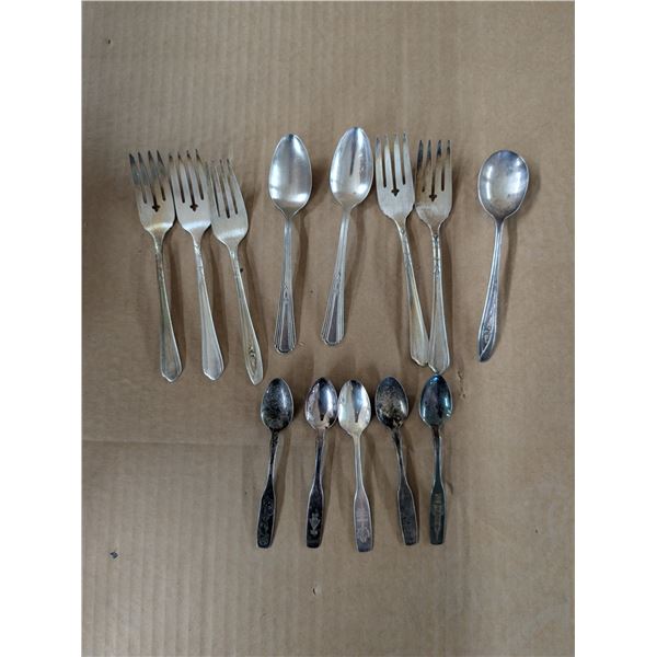 Lot of Vintage Spoons, Spoon Decor (Made in Canada) and Forks