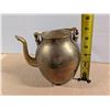 Image 3 : Vintage Brass Tea Pot and Vintage Brass Plated Pot