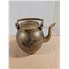 Image 4 : Vintage Brass Tea Pot and Vintage Brass Plated Pot