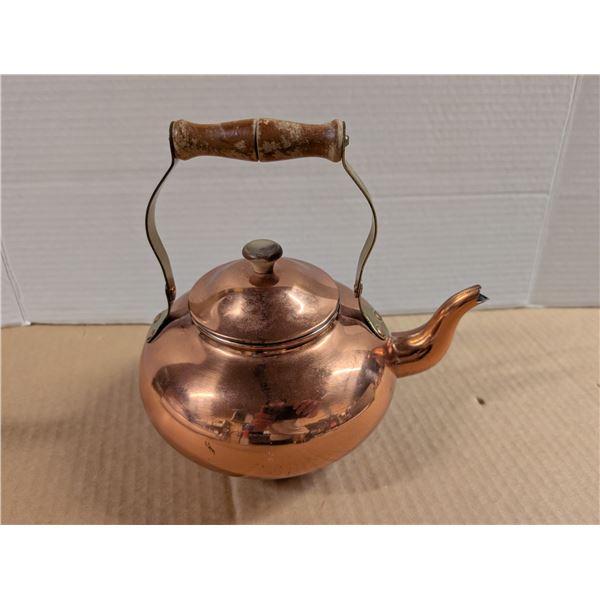 Vintage Solid Copper Genin Trudeau Tea Pot