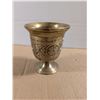 Image 2 : Heavy Solid Brass Vintage Décor Style Goblet (Roughly 4lbs.)