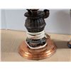 Image 4 : Vintage Copper/Copper Plated Items (Lamp (not Working) Vase, Candle Holder, Etc,)