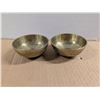 Image 1 : (2) Solid Brass Bowls (Roughly 1lbs Together)