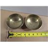 Image 2 : (2) Solid Brass Bowls (Roughly 1lbs Together)