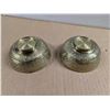 Image 3 : (2) Solid Brass Bowls (Roughly 1lbs Together)