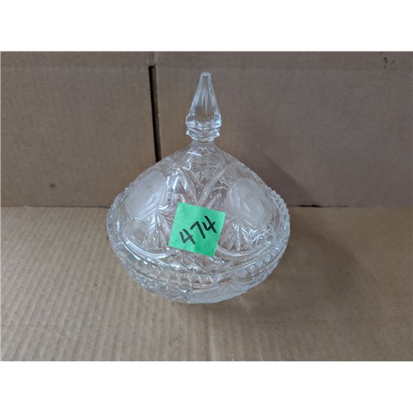 Crystal Bowl w/ Lid