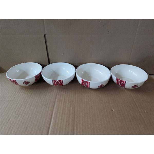 (4) Ukrainian Soup Bowls