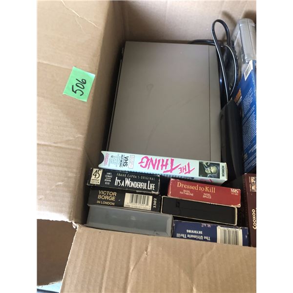 VHS Recorder w/ VHS tapes