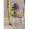 Image 2 : Vintage Oil Lamp w/ Possible Vintage Bulb Shades