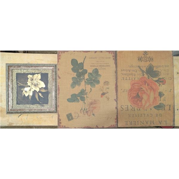 (3) Hanging Wall Decor