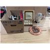 Image 1 : Box of Misc. Items (Pitcher, Copper Like Plate Decor, and etc.)