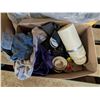Image 2 : Pallet of Misc. Items (Fabric Clothes, Books, Household, and etc.)