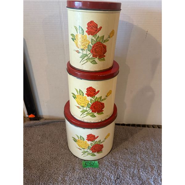 (3) Piece Canister Set