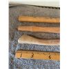 Image 2 : (2) Wooden Hammer Handles, (1) Axe Handle
