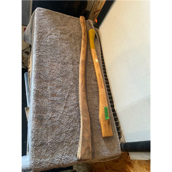 (1) Axe Handle 28” and (1) Adze Handle “New” 36”