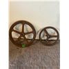 Image 1 : (2) Steel Wheels, 13” & 10”