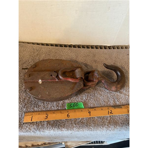 Large Pully with Hook