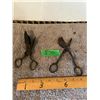 Image 5 : (2)  Candle Wick Snuffing Scissors.  Look Hand Forged.