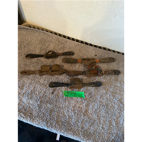 (5) Spokeshaves.  Assorted Condition.