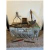 Image 1 : 1942 Metal Ammo Box w/ Vintage Tools, Hide Scraper