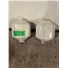 Image 1 : (2) White Lightning Rod Balls