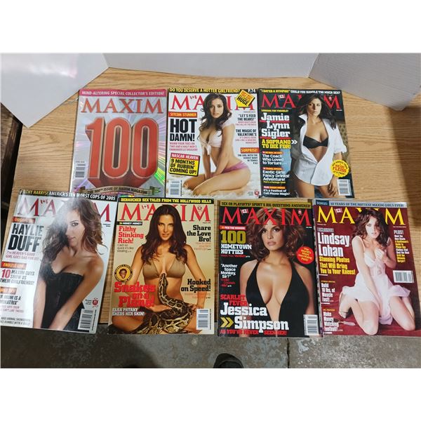 7 Maxim adult magazines