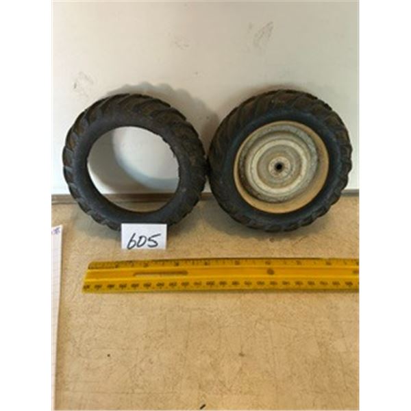 (2) 4 ½” x 1” Tractor Tires