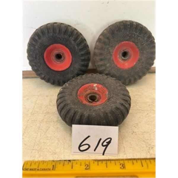 (3) 2 ¾” x ¾” Tri-Ang Tires