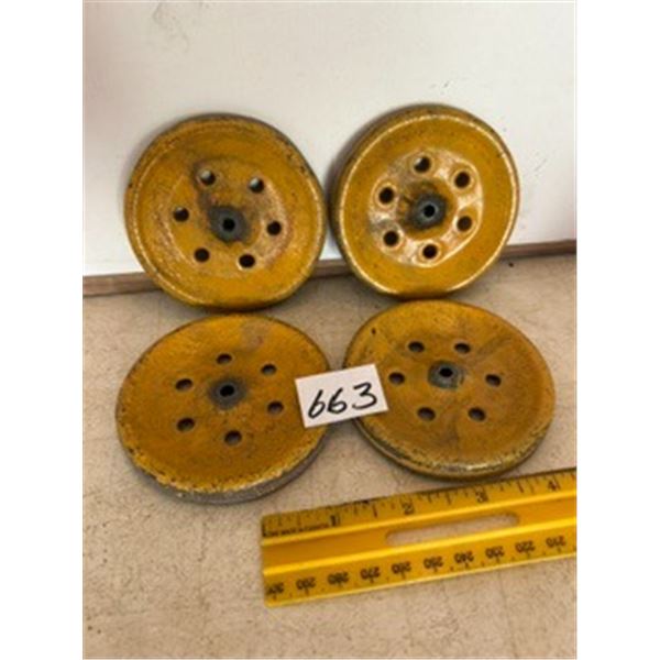 (4) 3” Steel Wheels