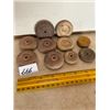 Image 1 : (10) Asst. Wood Wheels