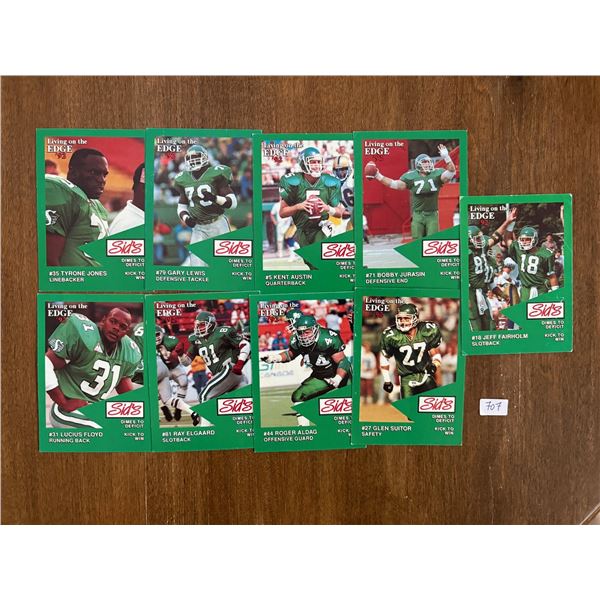 Sids 1992 Saskatchewan Roughrider Cards