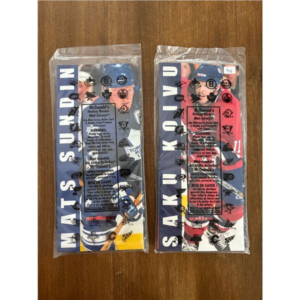 Sundin / Koivu Miniature Jerseys (2)