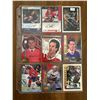 Image 1 : Autographed Hockey Cards - 1 Sheet (9 Hockey Cards)