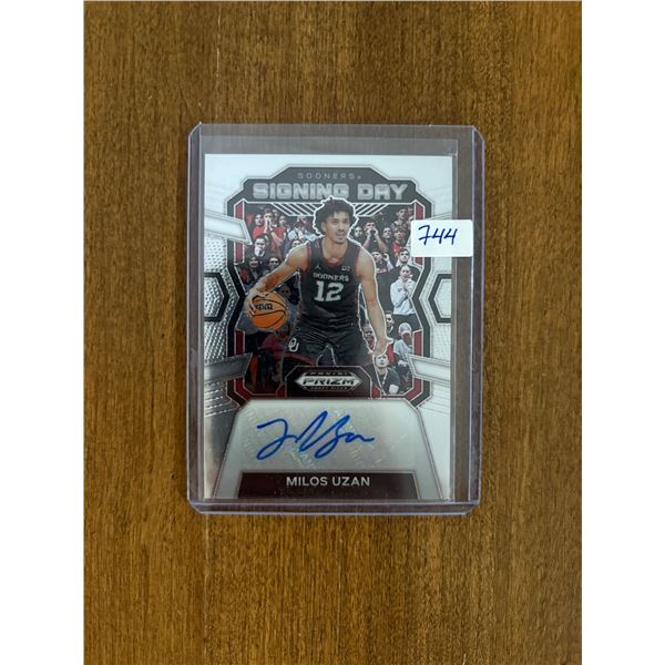 Milos Uzan - Autographed Rookie Card