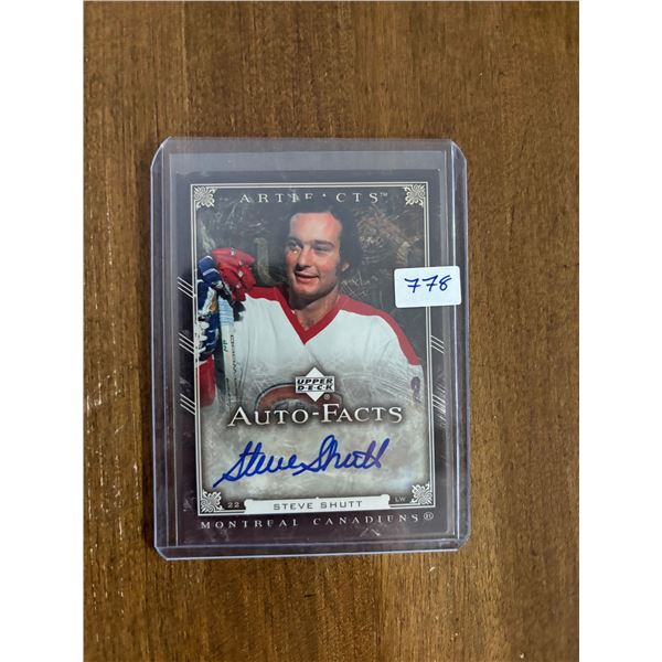 Steve Shutt - Autographed Hockey Card